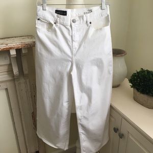 J.Crew Rayner Wide Leg Jean in White